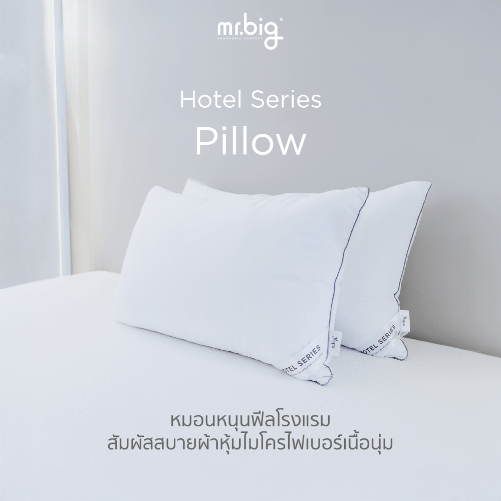 หมอนหนุน mr.big รุ่น Hotel series (Standard firm)